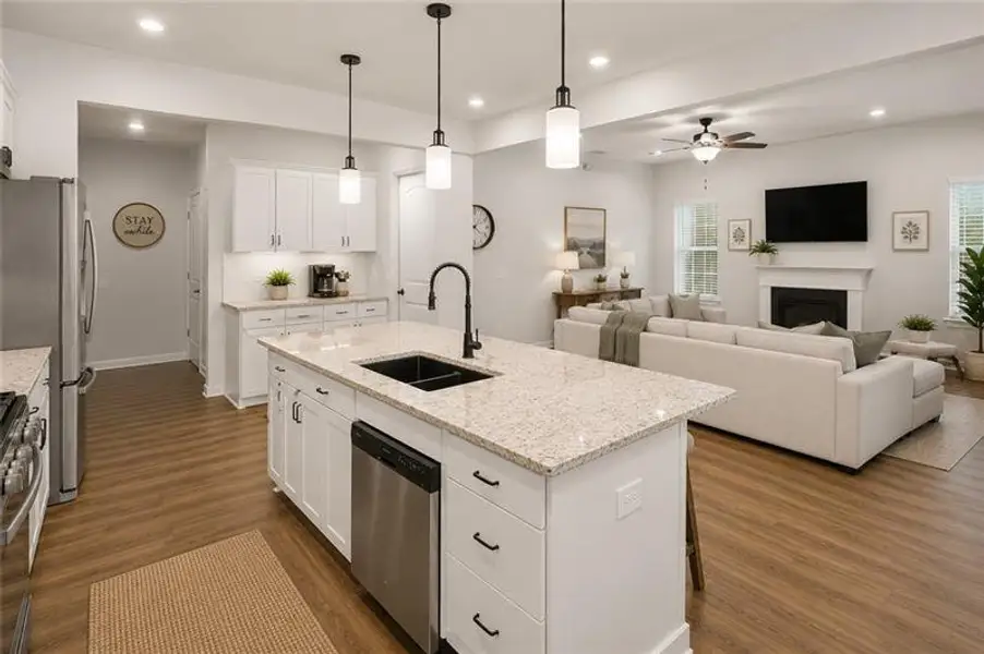 Furnished interior view inside a new home in , Cartersville (Image 14).