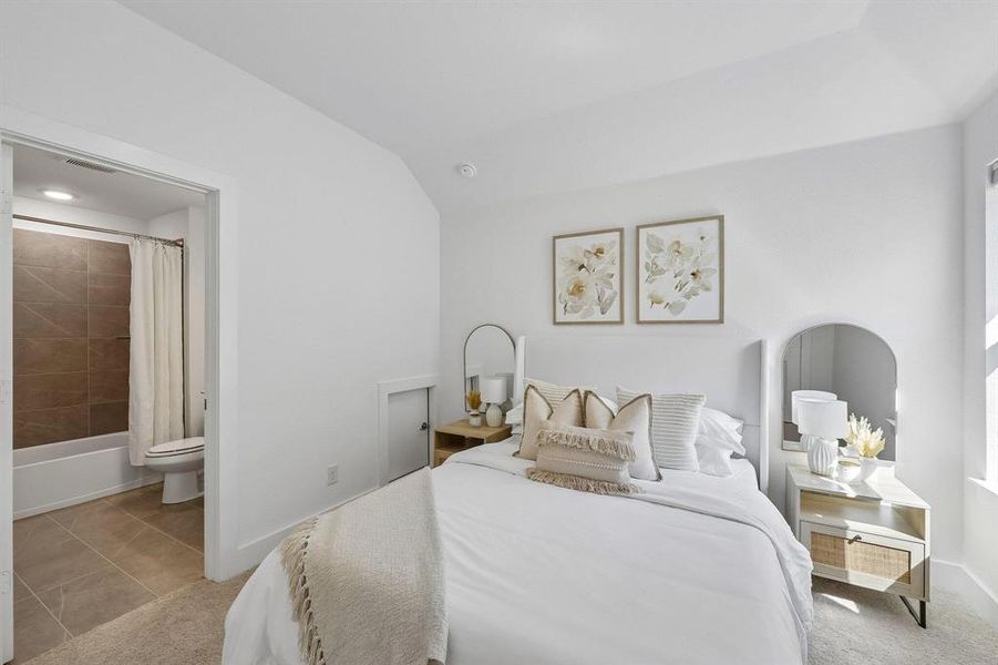 Furnished interior view inside a new home in Painted Tree, McKinney (Image 22).