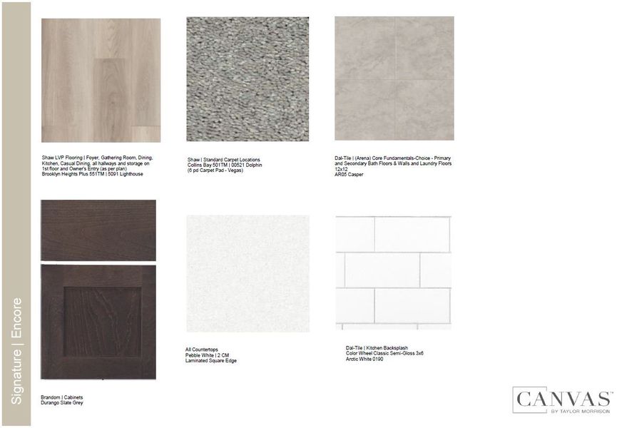 Sample of building materials used in homes in Raburn Reserve 50s, Tomball (Image 30).