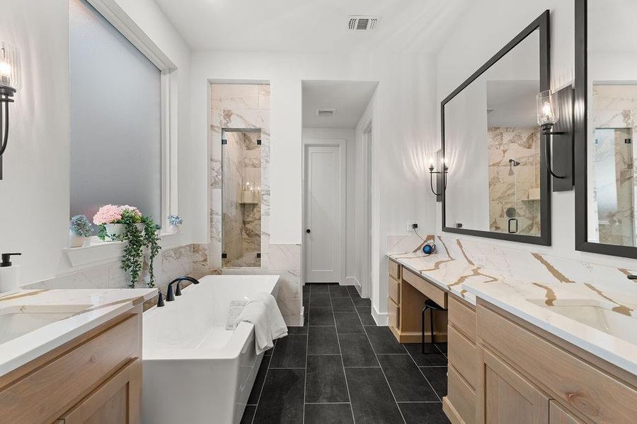 Furnished interior view inside a new home in Mustang Lakes: 86ft. lots, Celina (Image 12). Furnished interior view inside a new home in Mustang Lakes: 86ft. lots, Celina (Image 12).