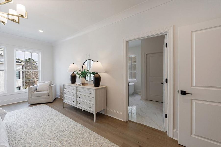 Furnished interior view inside a new home in , Alpharetta (Image 37).