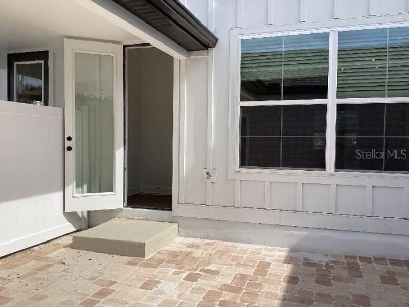 Exterior details and patio area of a home in Lake Cawood Cove, Windermere (Image 14). Exterior details and patio area of a home in Lake Cawood Cove, Windermere (Image 14).
