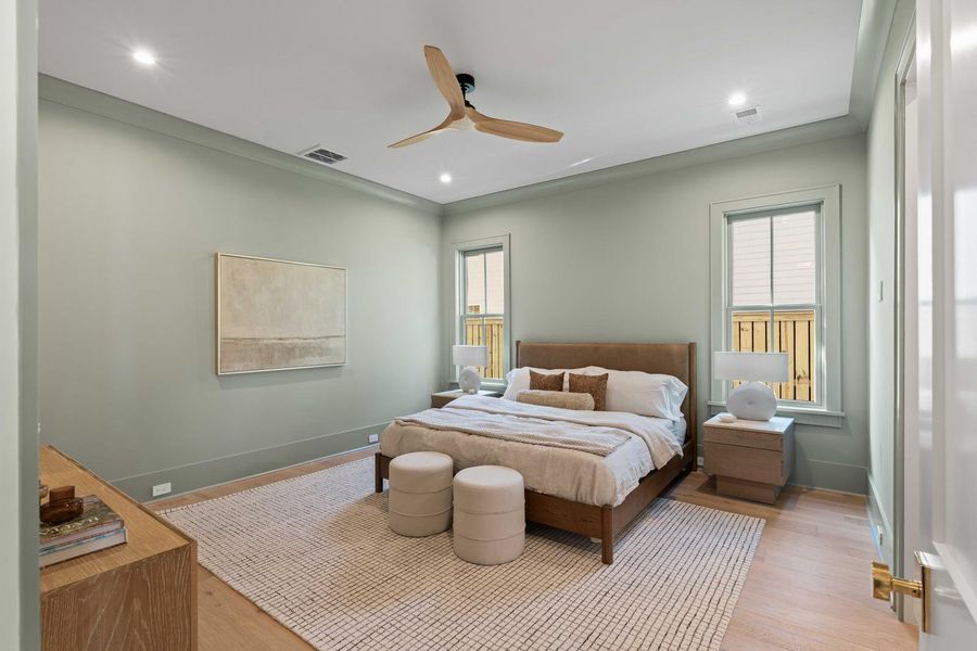 Furnished interior view inside a new home in , Mount Pleasant (Image 61).