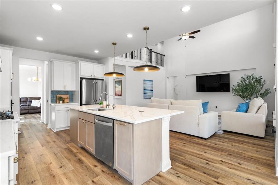 Furnished interior view inside a new home in , Northlake (Image 15).