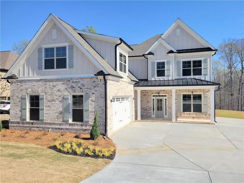 Front exterior of a new home in , Jefferson, GA, highlighting curb appeal (Image 19).