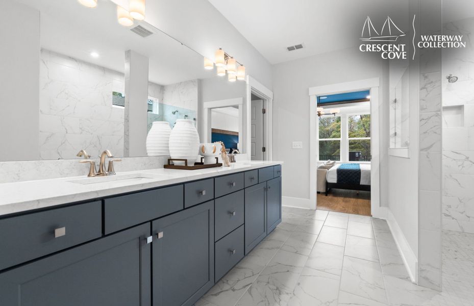 Representative furnished interior of a home built from the Stellar - Waterway Collection by Pulte Homes in Crescent Cove, Myrtle Beach (Image 27).