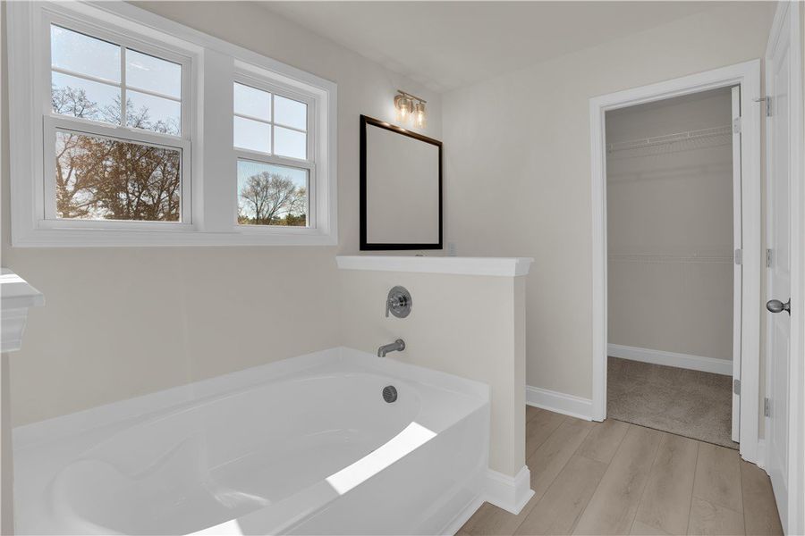 Relax and refresh in this tranquil bathroom featur Relax and refresh in this tranquil bathroom featur