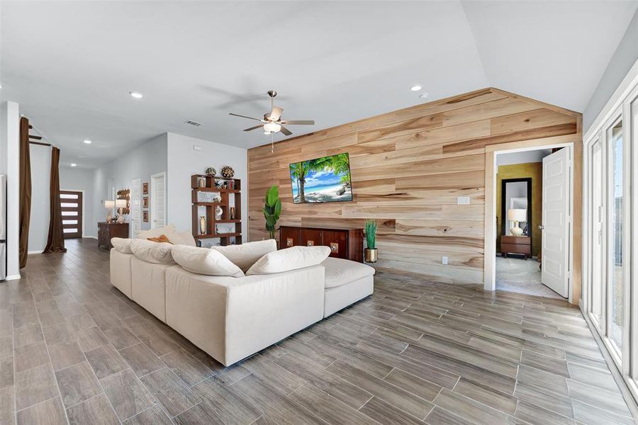 Furnished interior view inside a new home in Woodstone, Providence Village (Image 15). Furnished interior view inside a new home in Woodstone, Providence Village (Image 15).