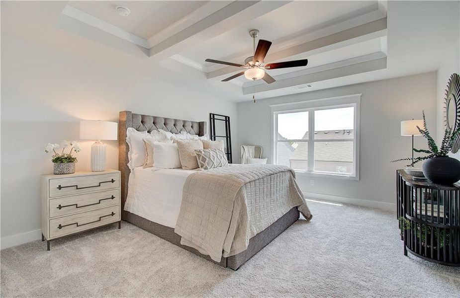 Furnished interior view inside a new home in The Towns at Auburn Station East, Auburn (Image 27).