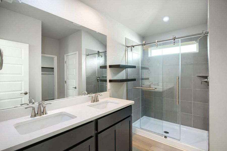 Furnished interior view inside a new home in , Buda (Image 10). Furnished interior view inside a new home in , Buda (Image 10).