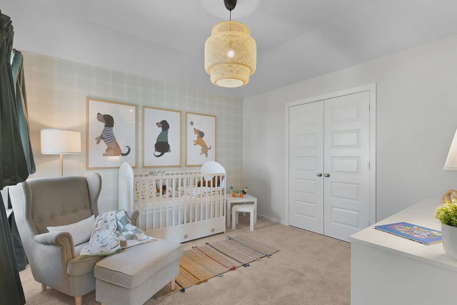 Representative furnished interior of a home built from the Wilshire by Chesmar Homes in Stream Waters, Buda (Image 18).
