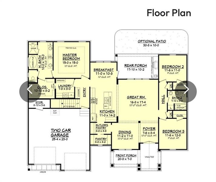 2D floor plan layout of this home in , Elberton, GA (Image 4).