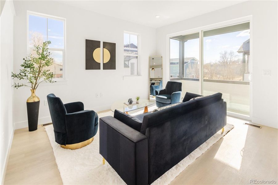 Furnished interior view inside a new home in , Arvada (Image 13).