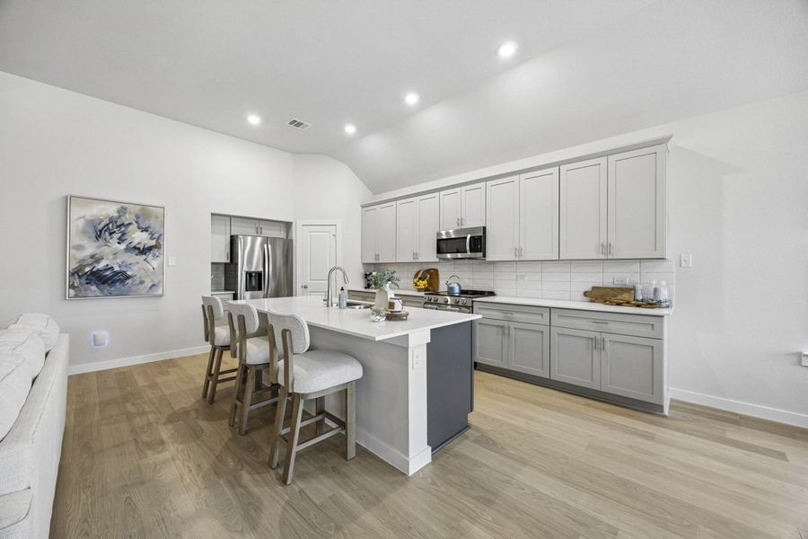 Furnished interior view inside a new home in Mercer Meadows, Royse City (Image 11).