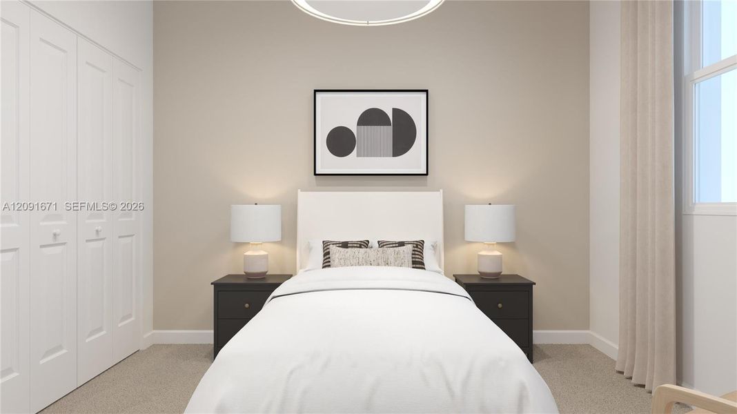 Furnished interior view inside a new home in Breezewood, Miami (Image 10). Furnished interior view inside a new home in Breezewood, Miami (Image 10).