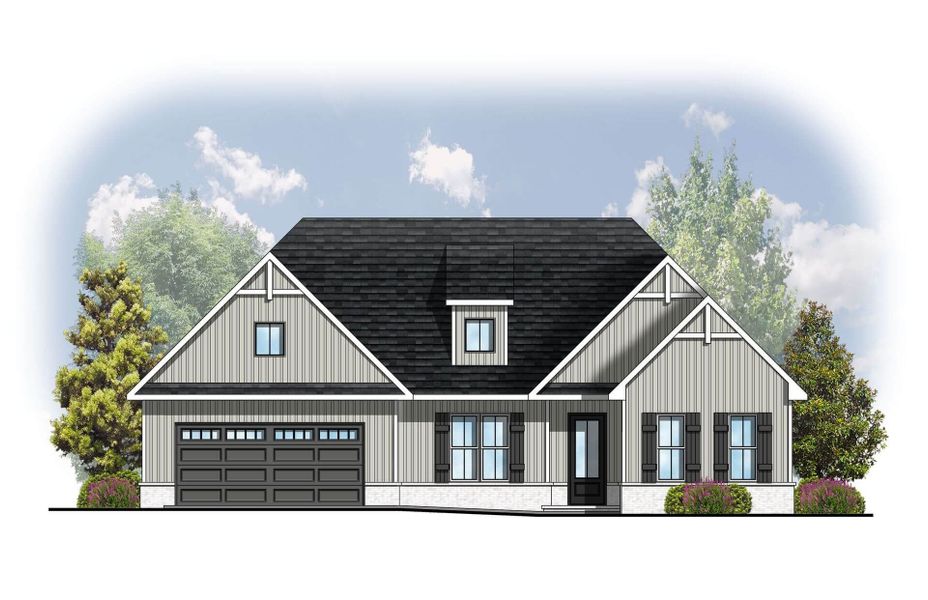 Representative rendering of the exterior for the Willow by Cook Bros. Homes (Image 9). Representative rendering of the exterior for the Willow by Cook Bros. Homes (Image 9).