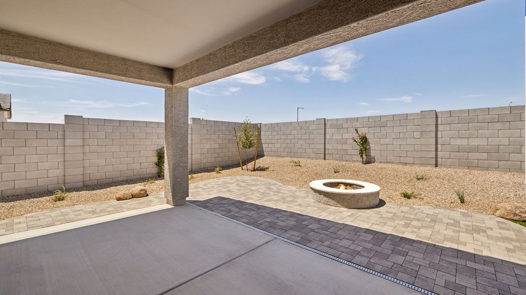 Exterior details and patio area of a home in Remington, Buckeye (Image 2).