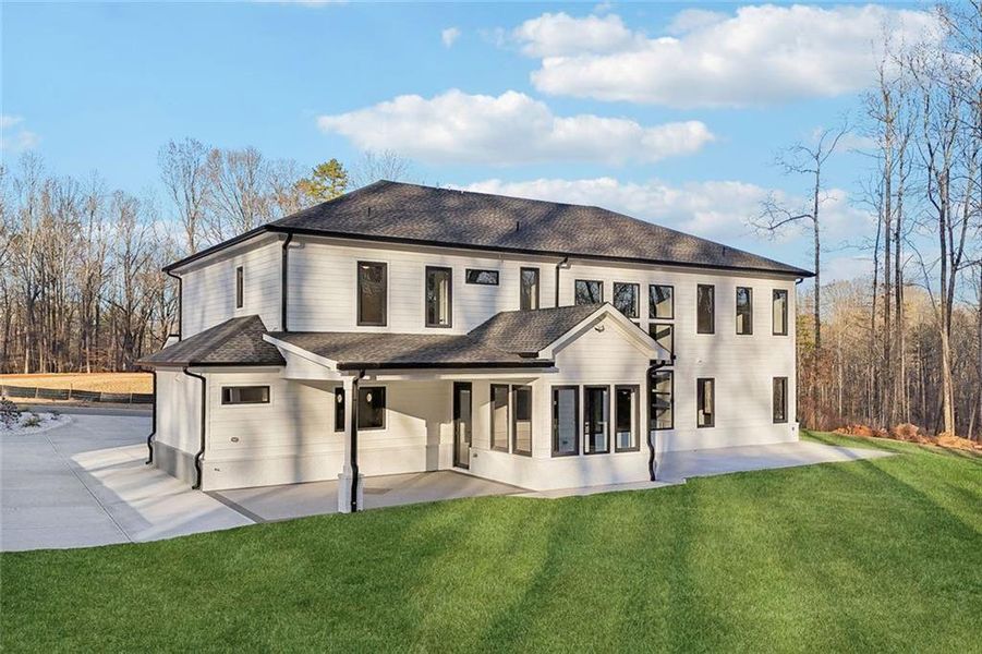 Front exterior of a new home in , Auburn, GA, highlighting curb appeal (Image 26).