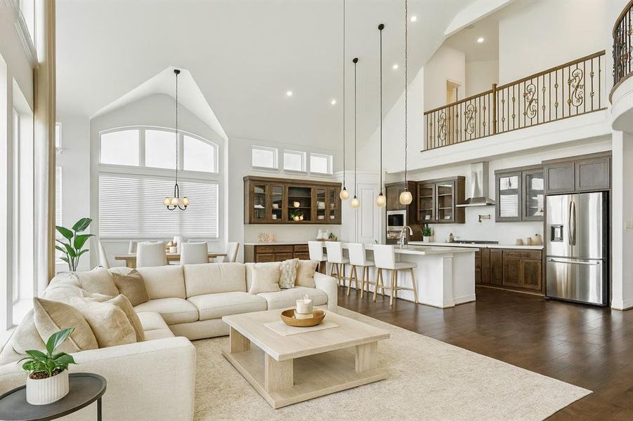 Virtually Staged Living Room