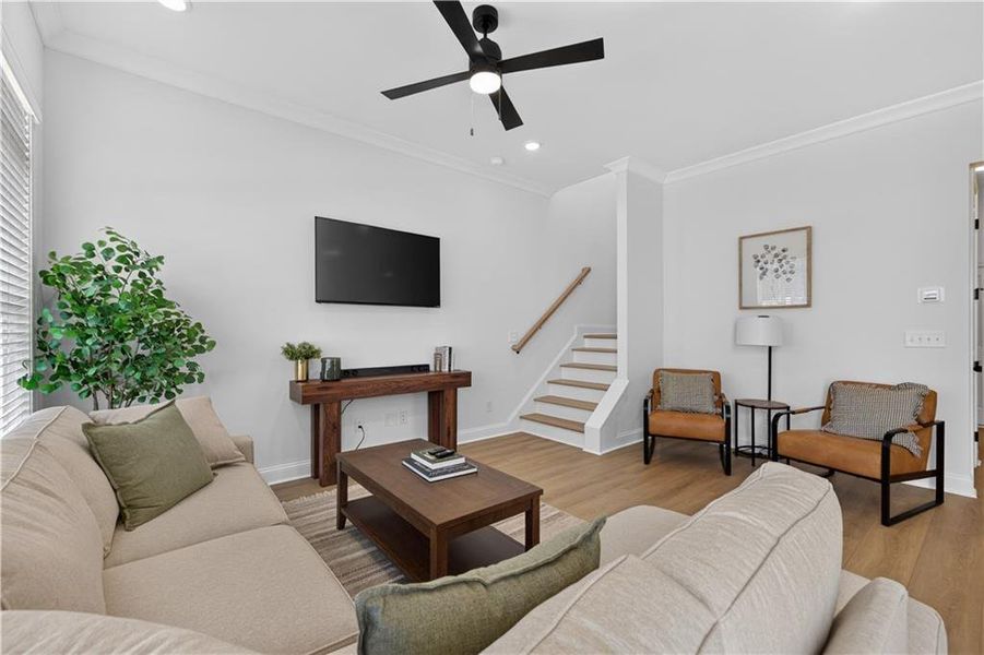 Furnished interior view inside a new home in The Preserve at Killian Hill, Lilburn (Image 9).
