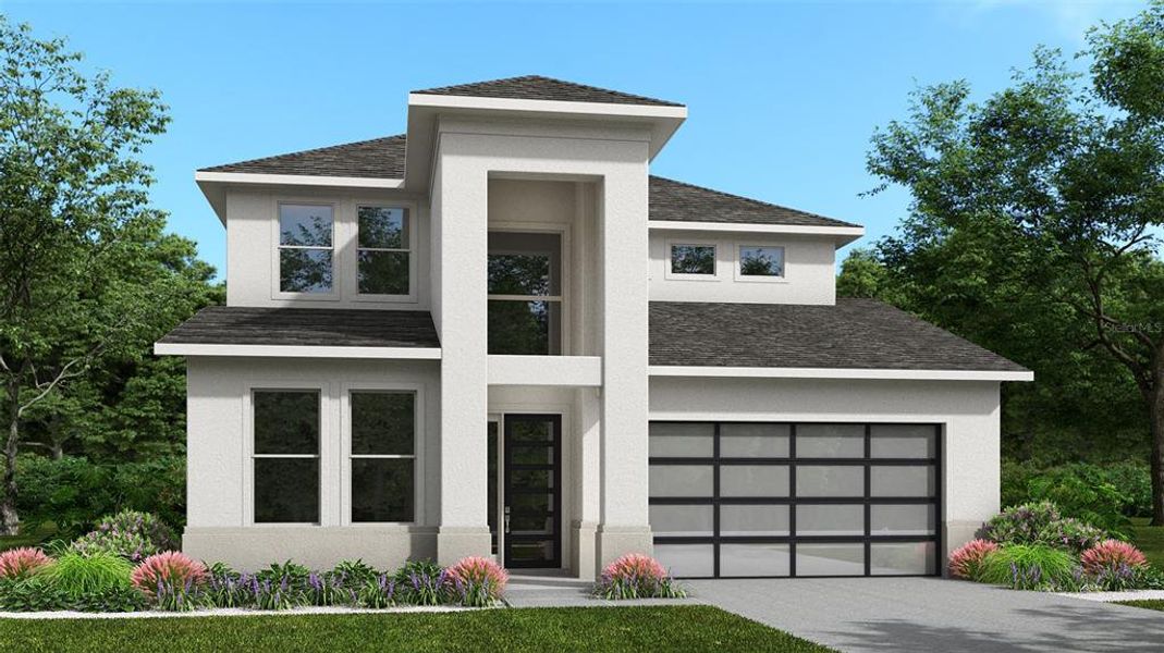 Front exterior of a new home in Turnleaf, Punta Gorda, FL, highlighting curb appeal (Image 1). Front exterior of a new home in Turnleaf, Punta Gorda, FL, highlighting curb appeal (Image 1).