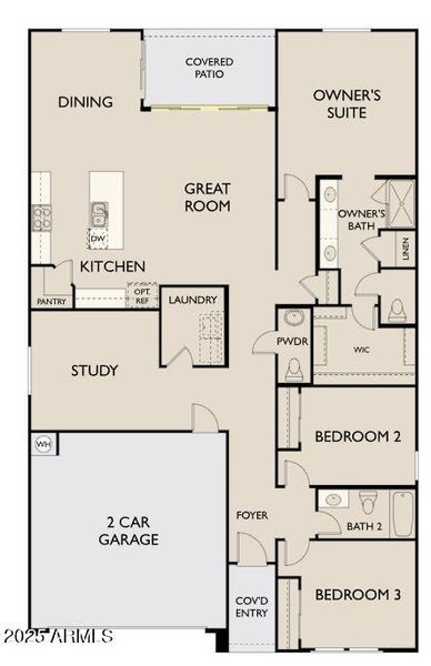 Larkspur Left Facing 4-panel