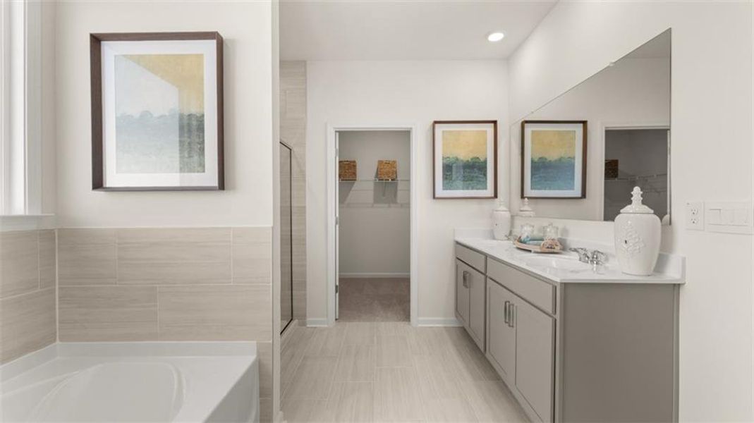 Furnished interior view inside a new home in Kingston Ranch at Lake Oconee, Buckhead (Image 29).