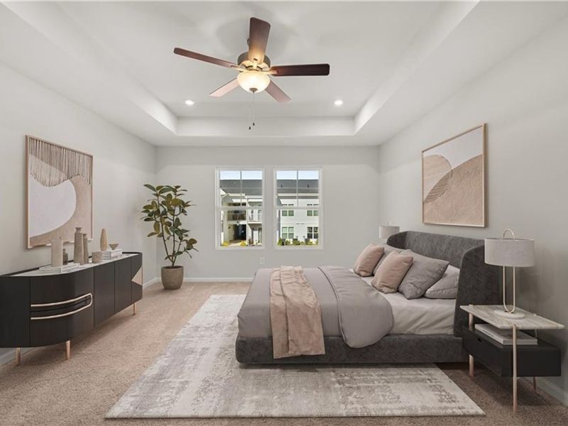 Furnished interior view inside a new home in Stegall Village, Emerson (Image 12). Furnished interior view inside a new home in Stegall Village, Emerson (Image 12).
