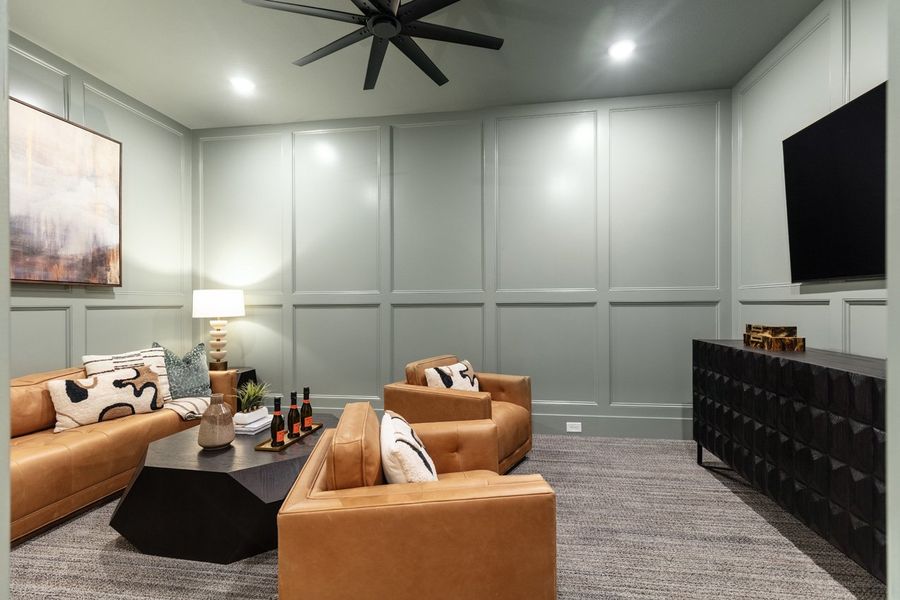 Representative Entertainment Room - some options shown