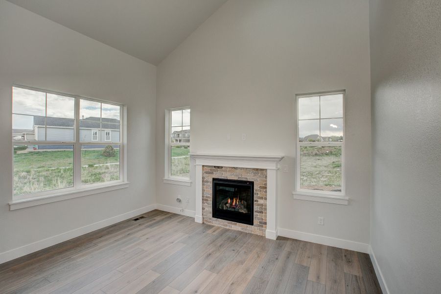 Representative unfurnished interior of a home built from the The Addison by Landmark Homes in The Lakes at Centerra, Loveland (Image 16). Representative unfurnished interior of a home built from the The Addison by Landmark Homes in The Lakes at Centerra, Loveland (Image 16).