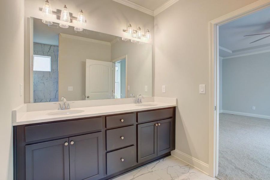 Furnished interior view inside a new home in Terraces at Paravel, Acworth (Image 9).