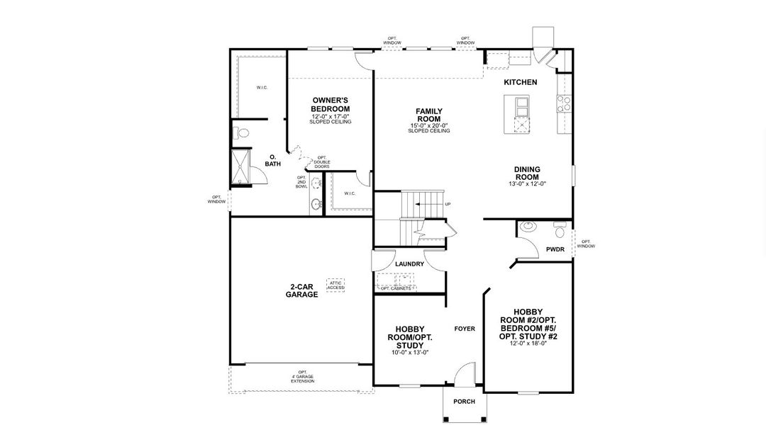 2D floor plan layout for the Lavon by M/I Homes in Carillon, Manor, TX (Image 4). 2D floor plan layout for the Lavon by M/I Homes in Carillon, Manor, TX (Image 4).