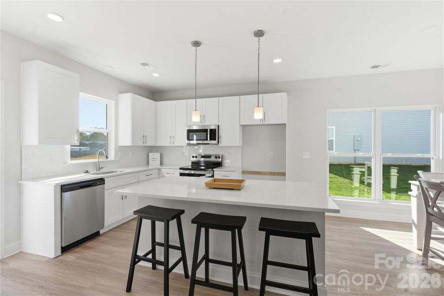 Furnished interior view inside a new home in , Fort Mill (Image 8).