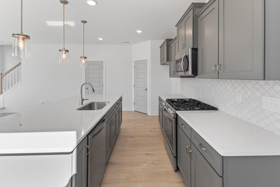 Representative furnished interior of a home built from the The Hemlock by RobuckHomes in Kennebec Crossing, Angier (Image 17).