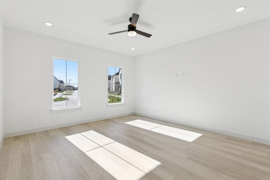 The entire family will love this spacious, light filled family room!