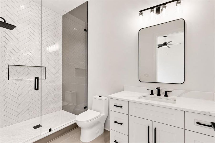 Furnished interior view inside a new home in , Alpharetta (Image 50).