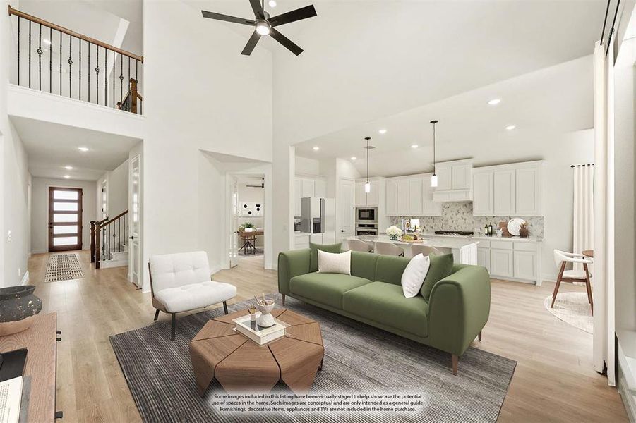 Furnished interior view inside a new home in Wildflower Ranch 60-65, Fort Worth (Image 16). Furnished interior view inside a new home in Wildflower Ranch 60-65, Fort Worth (Image 16).