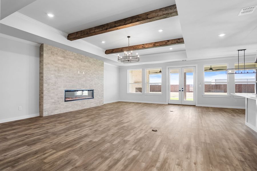 Representative unfurnished interior of a home built from the The Magnolia II by RED GABLE HOMES in Green Prairie Estates, Northlake (Image 24).