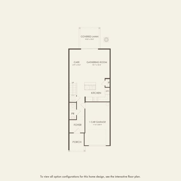 2D floor plan layout for the Landmark by Pulte Homes in Somerset Lakes, Orlando, FL (Image 4).