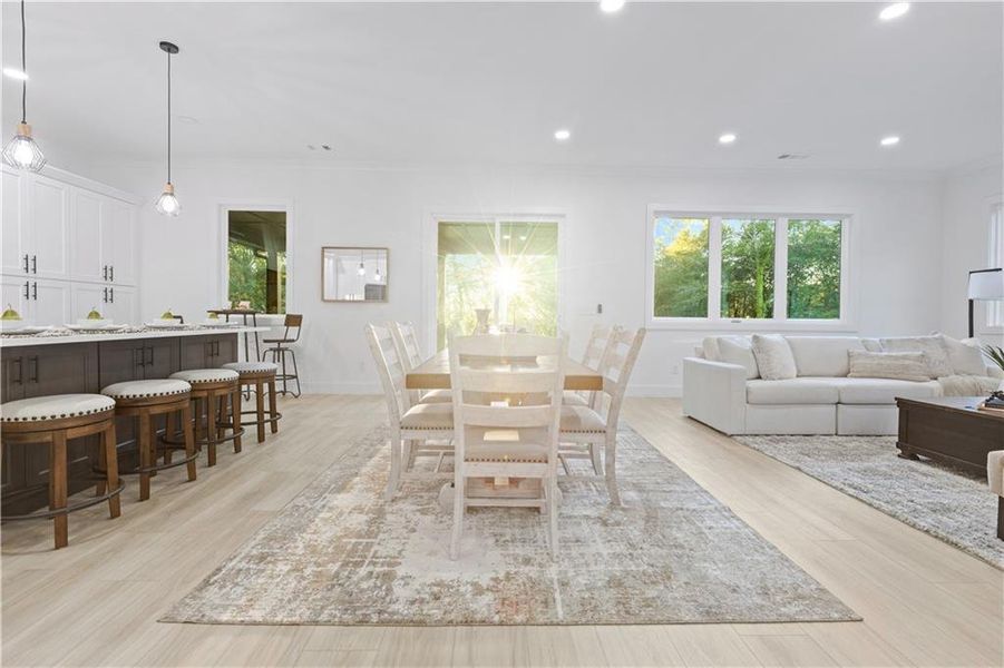 Furnished interior view inside a new home in , Lawrenceville (Image 5).