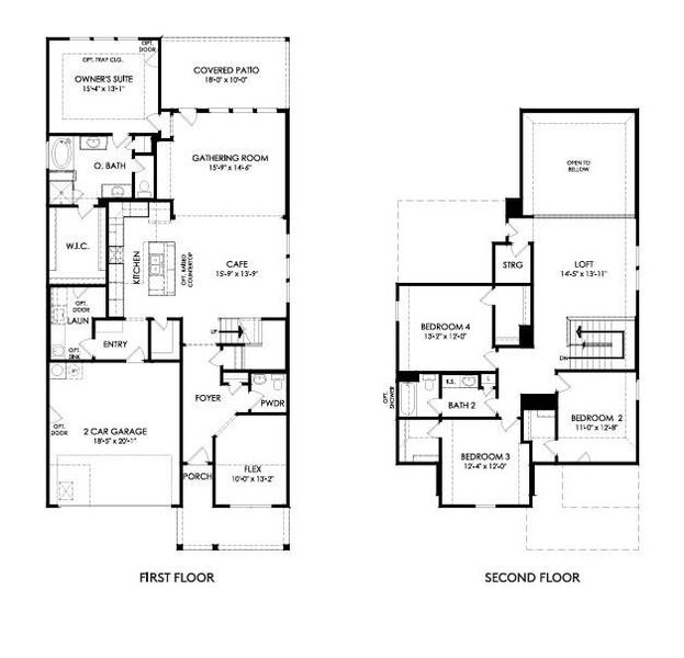 2D floor plan layout of this home in Woodside, Georgetown, TX (Image 3). 2D floor plan layout of this home in Woodside, Georgetown, TX (Image 3).