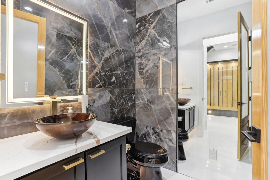 Close-up of interior finishes inside a home in , Houston (Image 18).