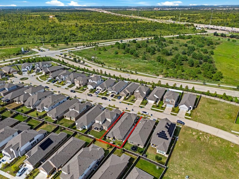 Front exterior of a new home in , Cypress, TX, highlighting curb appeal (Image 26).