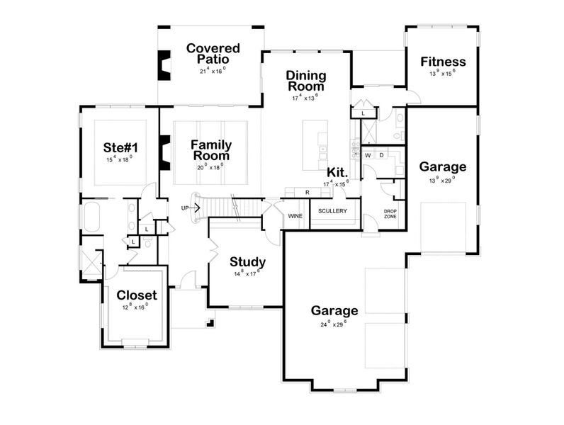 2D floor plan layout of this home in , Waxhaw, NC (Image 5).