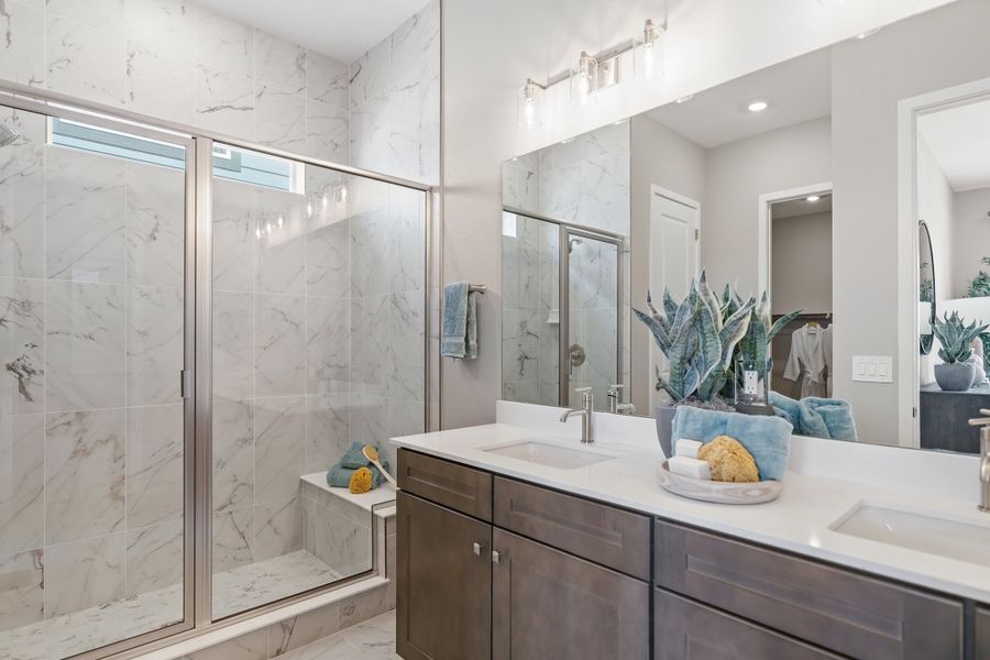 Representative furnished interior of a home built from the 5001 by Risewell Homes in Mead Crossing, Mead (Image 12).
