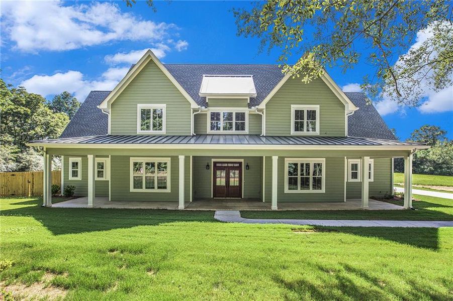Front exterior of a new home in , Canton, GA, highlighting curb appeal (Image 30). Front exterior of a new home in , Canton, GA, highlighting curb appeal (Image 30).