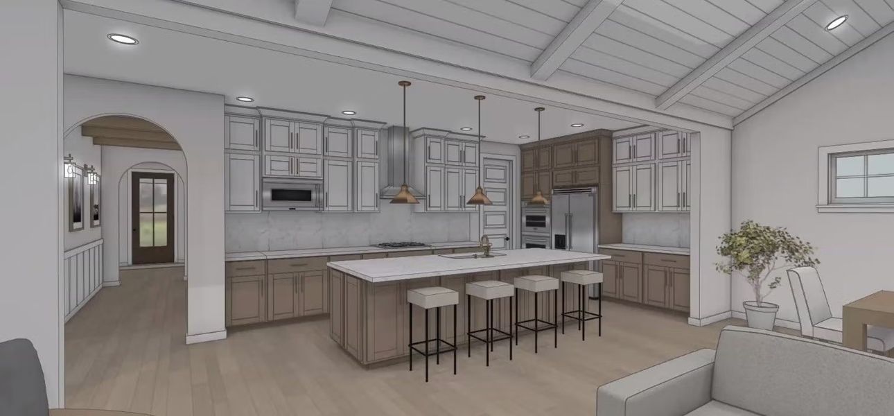 Representative furnished interior of a home built from the Harrison by Keystone Custom Homes in Preserve at Mayes Meadow, Cornelius (Image 6).