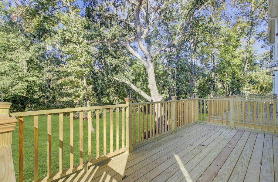 Exterior details and patio area of a home in Indigo Grove Townhomes, Johns Island (Image 2).
