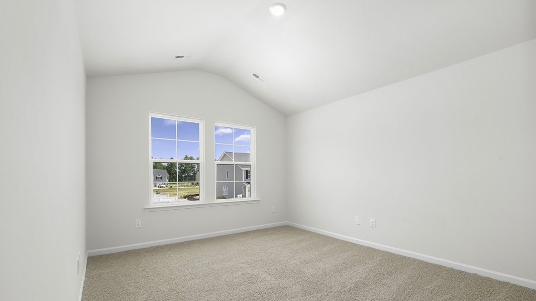 Spacious, unfurnished interior of a new home in The Gables at Edinborough Townes, Gibsonville (Image 10). Spacious, unfurnished interior of a new home in The Gables at Edinborough Townes, Gibsonville (Image 10).