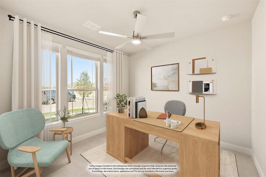 Furnished interior view inside a new home in Timberbrook 3B-4A, Justin (Image 10).